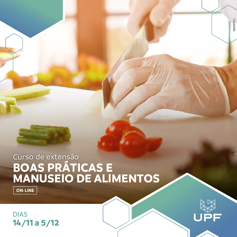 Curso sobre Boas Praticas e manuseio de alimentos está inscrições