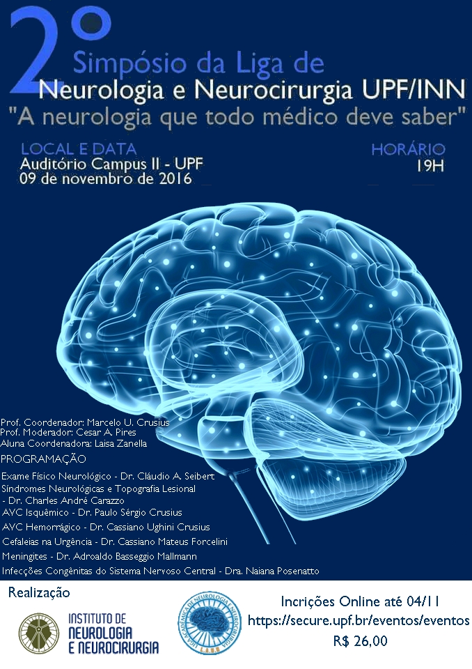 UPF realiza o II Simpósio da Liga de Neurologia e Neurocirurgia UPF